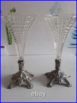 Rare Paire De Vase Tulipier En Parfait État