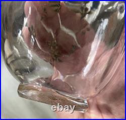 Rare Vase Cristal Baccarat Oiseau doré Art nouveau Rousseau Escalier Cristal Rare Vase Cristal Baccarat Oiseau doré Art nouveau Rousseau Escalier Cristal