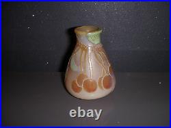 Rare Vase Miniature Legras Degage A L Acide Art Nouveau