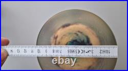 Rare Vase artisanal Pate de Verre couleurs