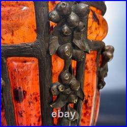 Rare vase Art Nouveau signé Daum Nancy & Louis Majorelle circa 1900 Rare vase Art Nouveau signé Daum Nancy & Louis Majorelle circa 1900