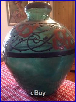 Rare vase aux Oiseaux de Marcel Goupy près de 4 kg