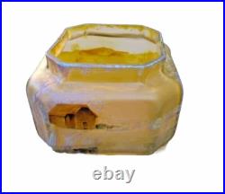 Rare vase coupe Paysage Beyermann & Co. No Legras