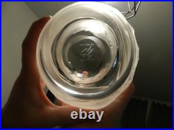 Rare vase cristal Art Nouveau décor de femme drapée signé. France / LALIQUE