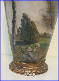 Rarissim Grand Vase signé Gauthier époque 1900 Dlg Gallé, Daum, Legras Art Nouveau