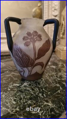 Richard, vase en pâte de verre, ART NOUVEAU