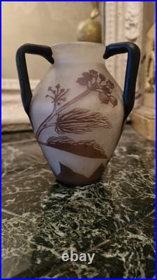 Richard, vase en pâte de verre, ART NOUVEAU