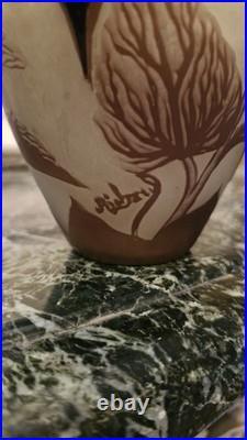 Richard, vase en pâte de verre, ART NOUVEAU