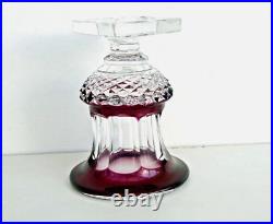 SAINT-LOUIS Vase Médicis Modèle Versailles en Cristal Doublé Violet Signé SAINT-LOUIS Vase Médicis Modèle Versailles en Cristal Doublé Violet Signé