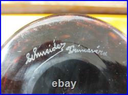 SCHNEIDER ET PRIMAVERA Vase Pate De Verre 1920 Verrerie Art Rouge 99MAG 29/03