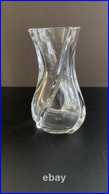 ST2 Baccarat Vase Serpentine 6 Pouces État Impeccable