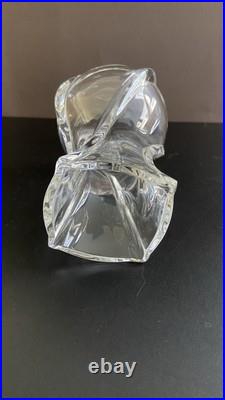 ST2 Baccarat Vase Serpentine 6 Pouces État Impeccable