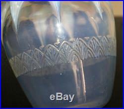 Superbe Vase Art Deco Pate De Verre Opalescent Sabino Verlys 1930