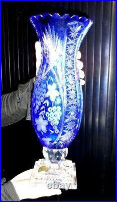 SUPERBE VASE CRISTAL les DUCS DE LORRAINE 3,5 KG