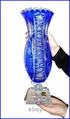 SUPERBE VASE CRISTAL les DUCS DE LORRAINE 3,5 KG