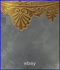Saint Louis modèle Nelly, flacon cristal décor doré, style Empire, 18 cm