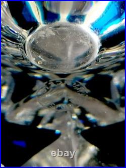 Saint louis grand vase en cristal bleu excellent état