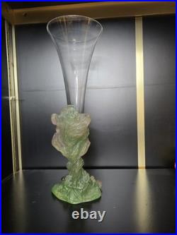 Service Daum Collection Nature, 1988- Soliflore & Paire de Bougeoirs en pâte