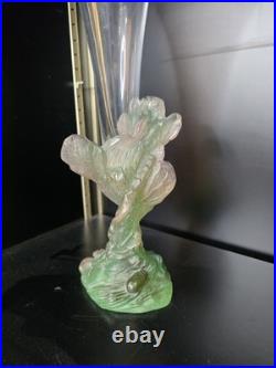 Service Daum Collection Nature, 1988- Soliflore & Paire de Bougeoirs en pâte