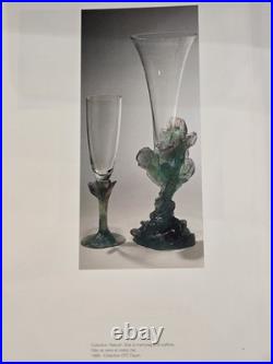 Service Daum Collection Nature, 1988- Soliflore & Paire de Bougeoirs en pâte