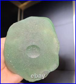 Service Daum Collection Nature, 1988- Soliflore & Paire de Bougeoirs en pâte