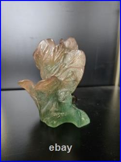 Service Daum Collection Nature, 1988- Soliflore & Paire de Bougeoirs en pâte