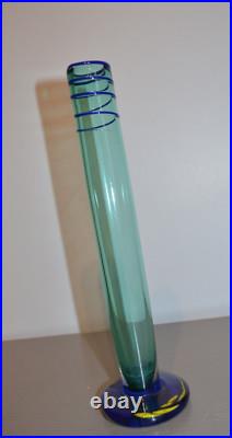 Soliflore en Verre Soufflé Signée Martine Durand Gasselin 1996