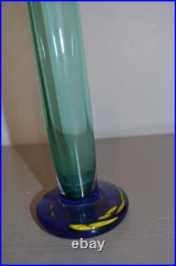 Soliflore en Verre Soufflé Signée Martine Durand Gasselin 1996