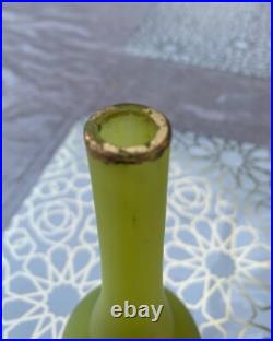 Soliflore en pate de verre peint a la main