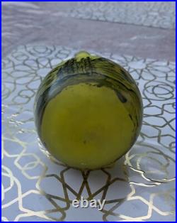 Soliflore en pate de verre peint a la main