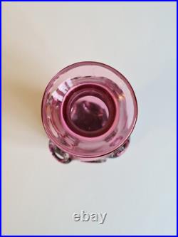 Soliflore en verre soufflé bicolore rose & noir