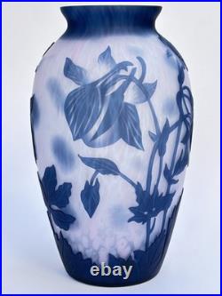 Sublime GRAND VASE EN VERRE signé DE VIANNE en TTBE 24cm