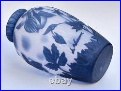Sublime GRAND VASE EN VERRE signé DE VIANNE en TTBE 24cm