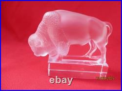 Sujet animalier BISON gravé LALIQUE France