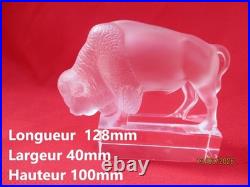 Sujet animalier BISON gravé LALIQUE France
