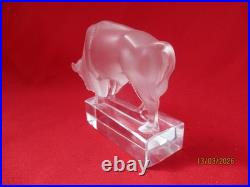 Sujet animalier BISON gravé LALIQUE France