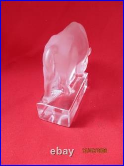 Sujet animalier BISON gravé LALIQUE France