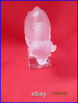 Sujet animalier BISON gravé LALIQUE France