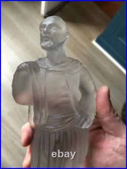 Superbe Sculpture Verre Cristal XIXéme Baccarat Militaire Zouave Art d'orient