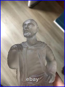 Superbe Sculpture Verre Cristal XIXéme Baccarat Militaire Zouave Art d'orient