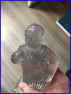 Superbe Sculpture Verre Cristal XIXéme Baccarat Militaire Zouave Art d'orient