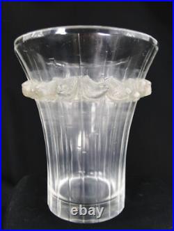 Superbe Vase Ancien Rene Lalique Modele Boulouris 1933 Signe Lalique France Superbe Vase Ancien Rene Lalique Modele Boulouris 1933 Signe Lalique France