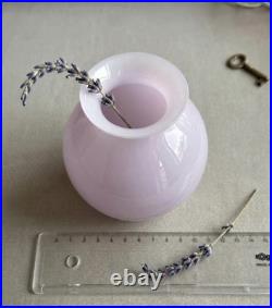Superbe Vase Boule en Opaline Baccarat Modèle Agate (Rose / Violet)