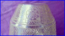 Superbe Vase En Cristal De Baccarat Grave De Roses Periode Art Deco Signe