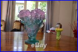 Superbe Vase Rose Daum Grand Modele