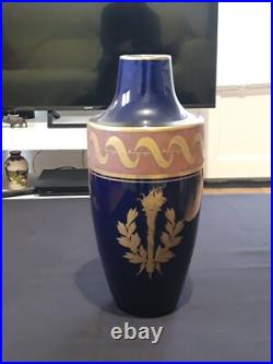 Superbe Vase Signé ASH 40 cm