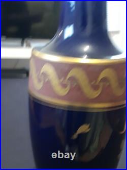 Superbe Vase Signé ASH 40 cm