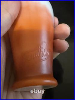 Superbe et rare paire de petits vases soliflores maître verrier Jean GAUTHIER