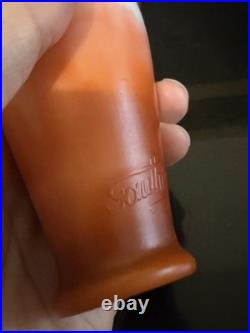 Superbe et rare paire de petits vases soliflores maître verrier Jean GAUTHIER