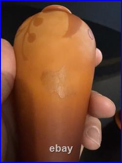 Superbe et rare paire de petits vases soliflores maître verrier Jean GAUTHIER Superbe et rare paire de petits vases soliflores maître verrier Jean GAUTHIER
